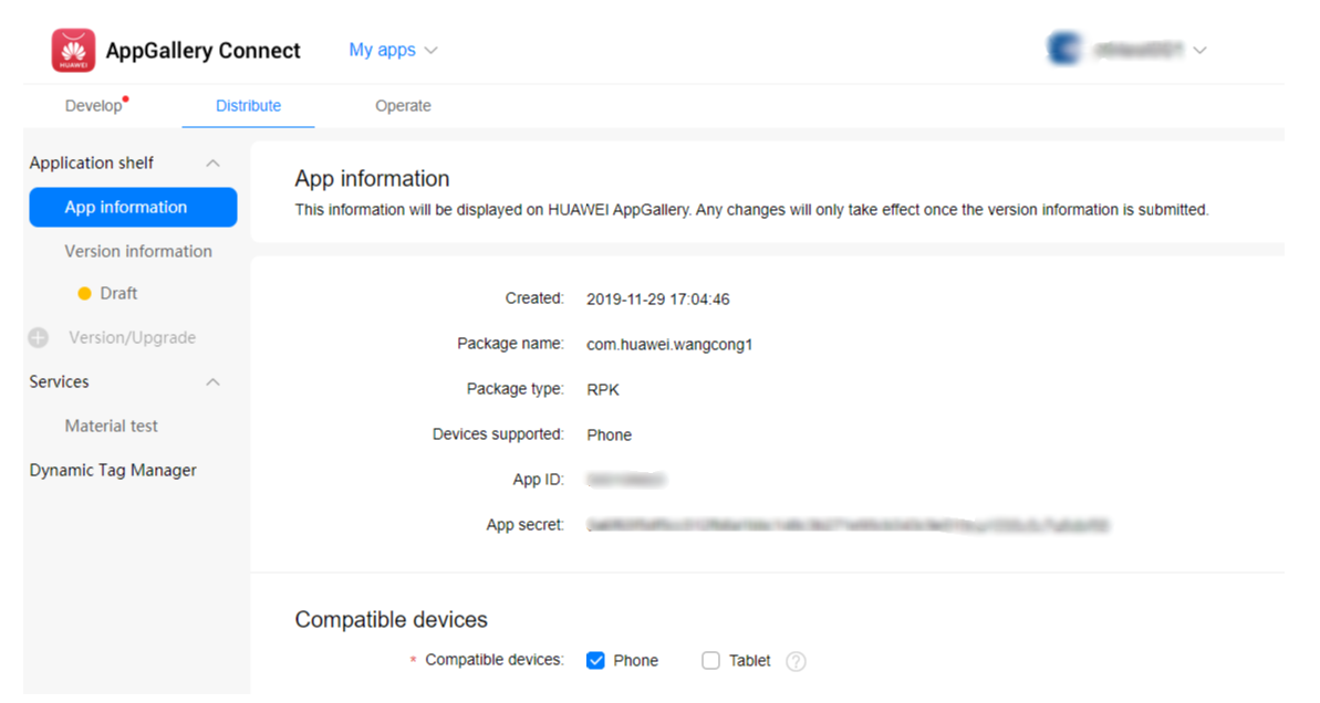 Wallet Kit Configuring App Information In Appgallery Connect